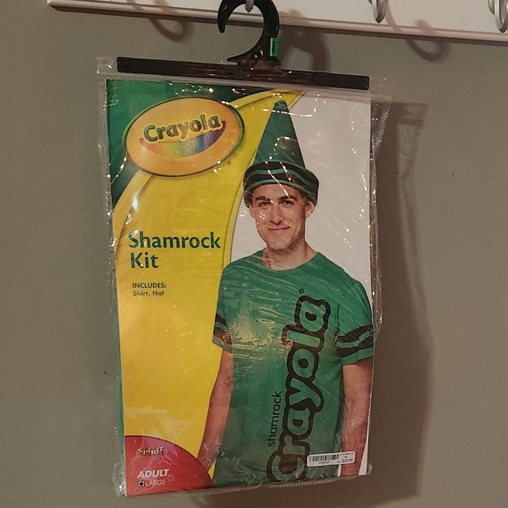 Men's Green Crayon Costume